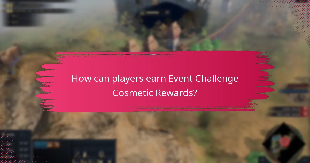 How can players earn Event Challenge Cosmetic Rewards?