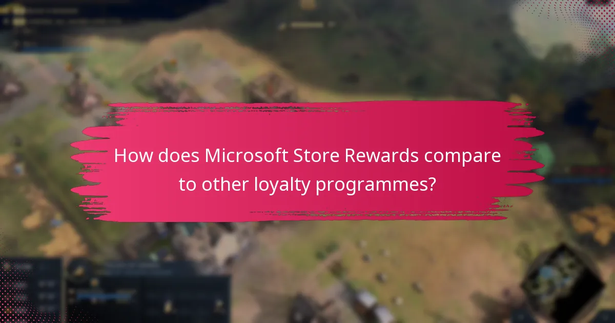 How does Microsoft Store Rewards compare to other loyalty programmes?