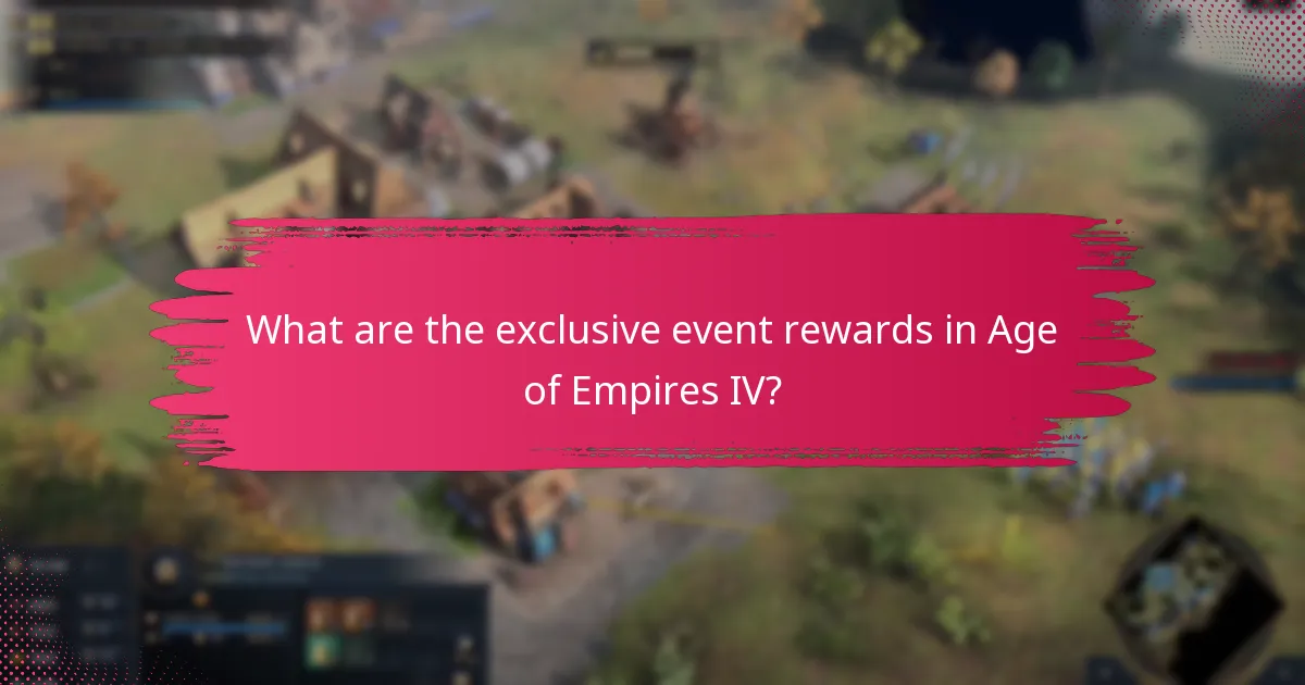 When do exclusive events occur in Age of Empires IV?