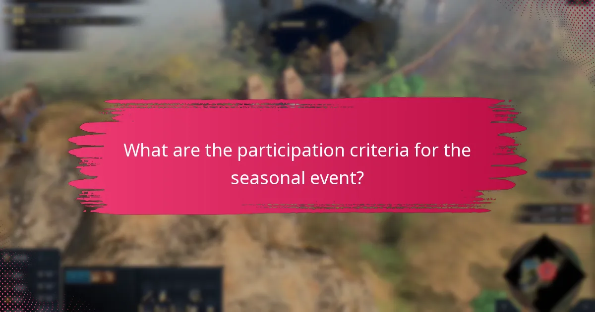What exclusive items can players earn during the seasonal event?